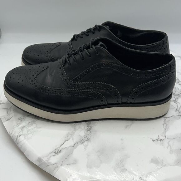 RAG & BONE Meli Wingtip Black Brogues-36.5/US 6.5 - Picture 4 of 9